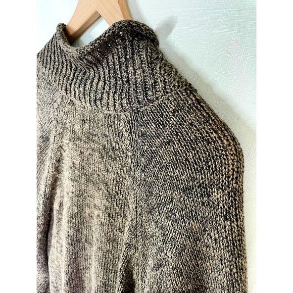 SOFT SURROUNDINGS Knit Poncho Cape Size L/XL Wrap Marled Cozy Lagenlook Hygge - Picture 6 of 12